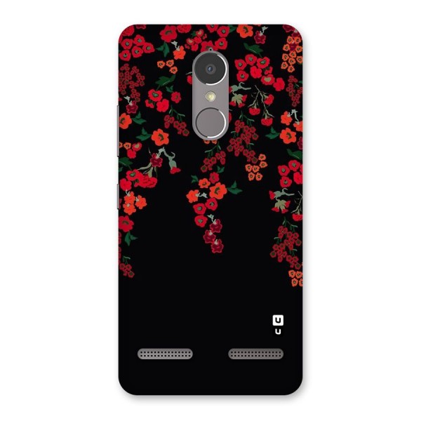 Red Floral Pattern Back Case for Lenovo K6