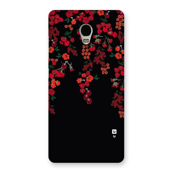 Red Floral Pattern Back Case for Lenovo Vibe P1