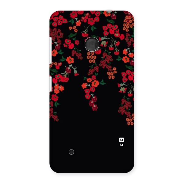 Red Floral Pattern Back Case for Lumia 530