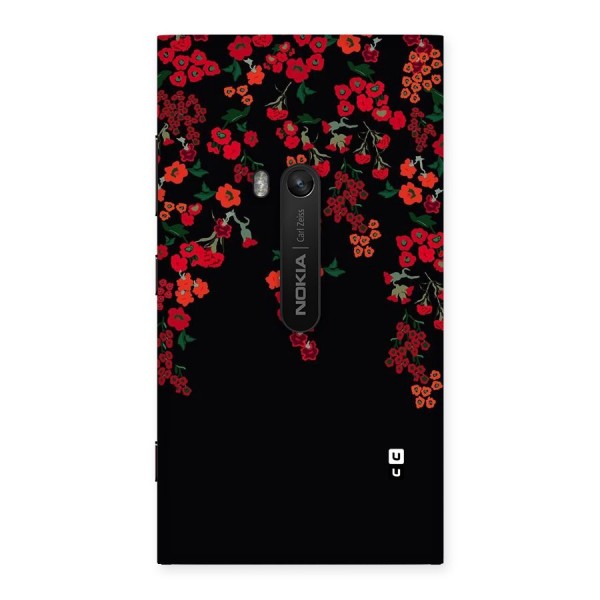 Red Floral Pattern Back Case for Lumia 920