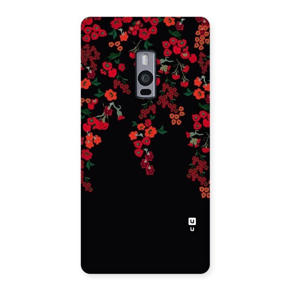 Red Floral Pattern Back Case for OnePlus Two