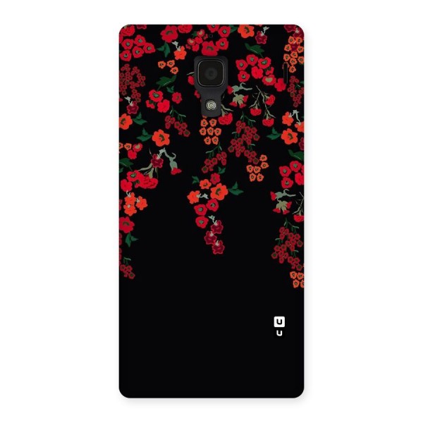 Red Floral Pattern Back Case for Redmi 1S