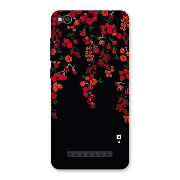 Red Floral Pattern Back Case for Redmi 4A