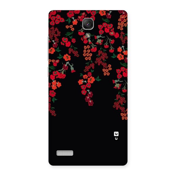 Red Floral Pattern Back Case for Redmi Note