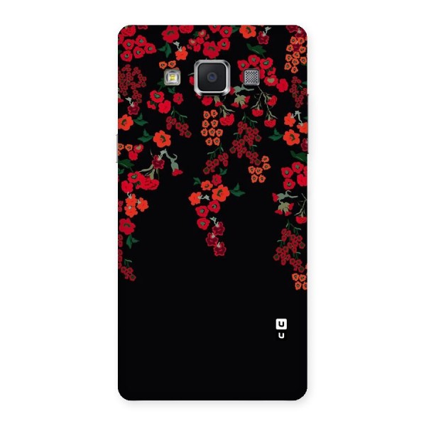 Red Floral Pattern Back Case for Samsung Galaxy A5