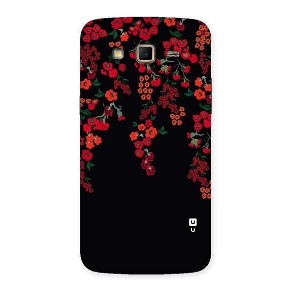 Red Floral Pattern Back Case for Samsung Galaxy Grand 2