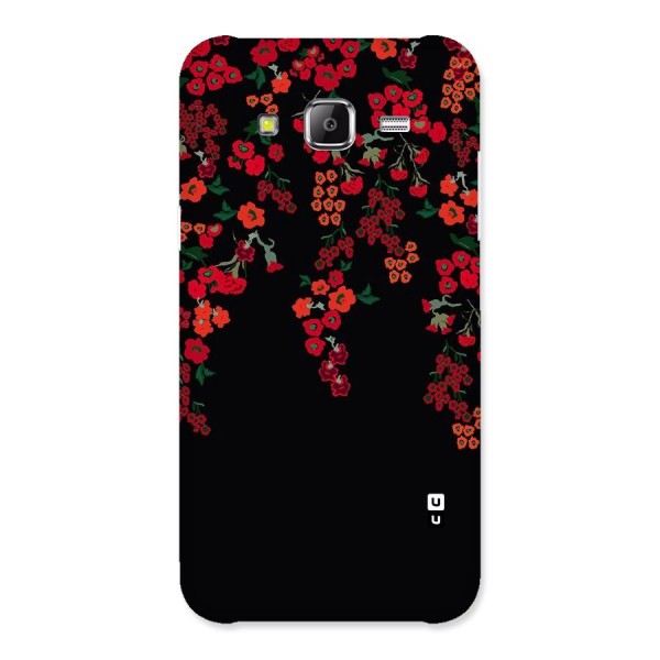 Red Floral Pattern Back Case for Samsung Galaxy J2 Prime