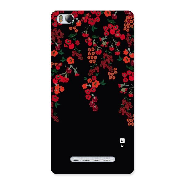 Red Floral Pattern Back Case for Xiaomi Mi4i