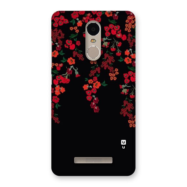 Red Floral Pattern Back Case for Xiaomi Redmi Note 3