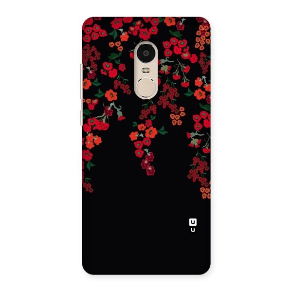 Red Floral Pattern Back Case for Xiaomi Redmi Note 4