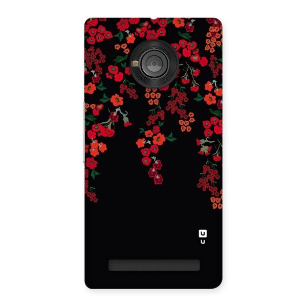 Red Floral Pattern Back Case for Yu Yuphoria