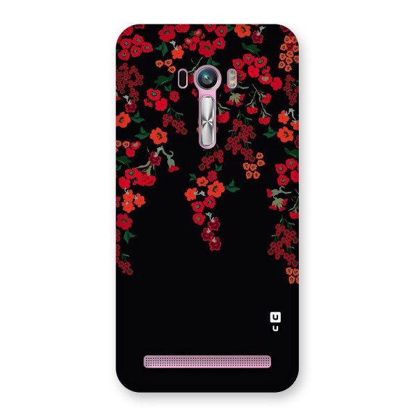 Red Floral Pattern Back Case for Zenfone Selfie