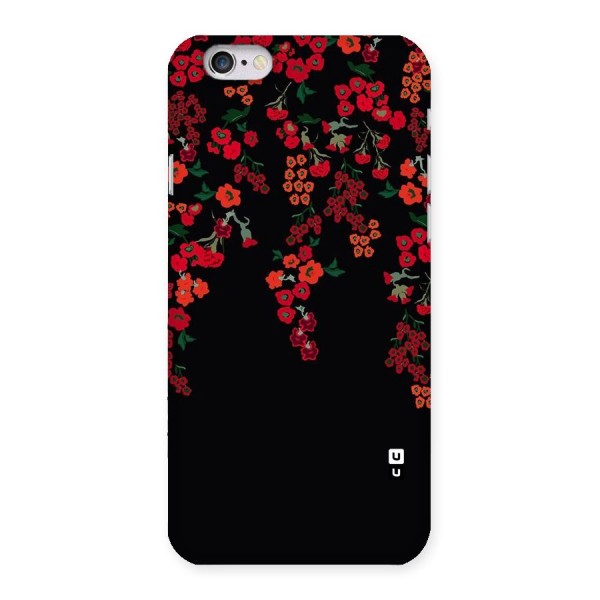 Red Floral Pattern Back Case for iPhone 6 6S