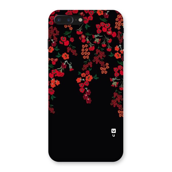 Red Floral Pattern Back Case for iPhone 7 Plus