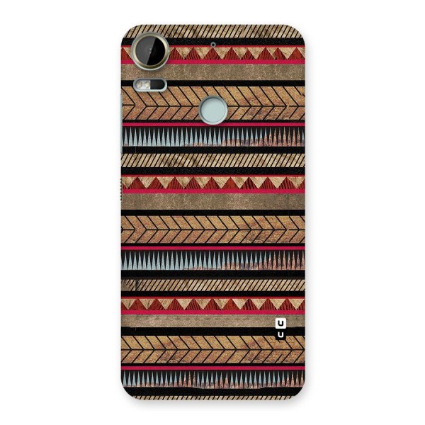 Red Indie Pattern Back Case for Desire 10 Pro