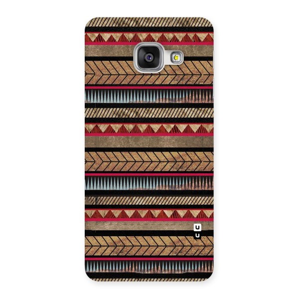 Red Indie Pattern Back Case for Galaxy A3 2016