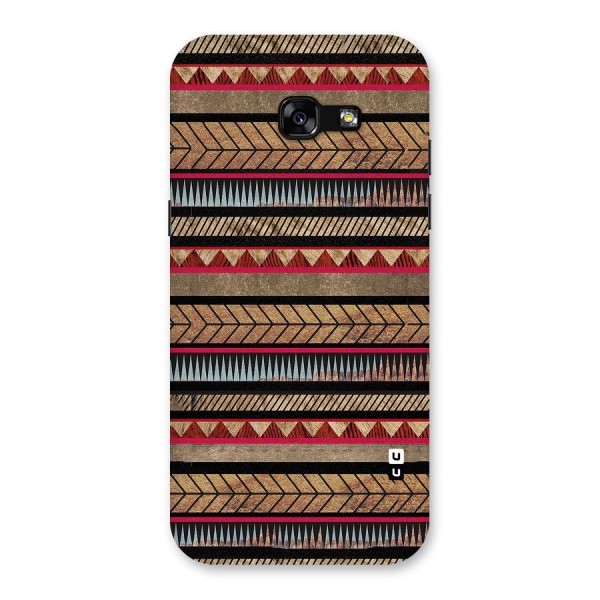 Red Indie Pattern Back Case for Galaxy A5 2017
