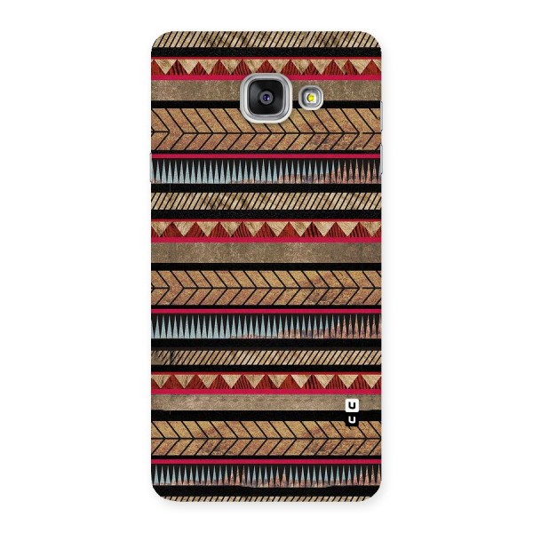 Red Indie Pattern Back Case for Galaxy A7 2016