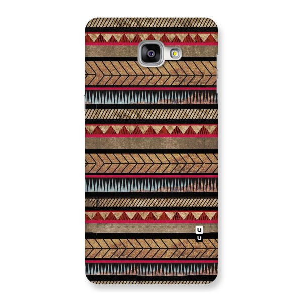 Red Indie Pattern Back Case for Galaxy A9