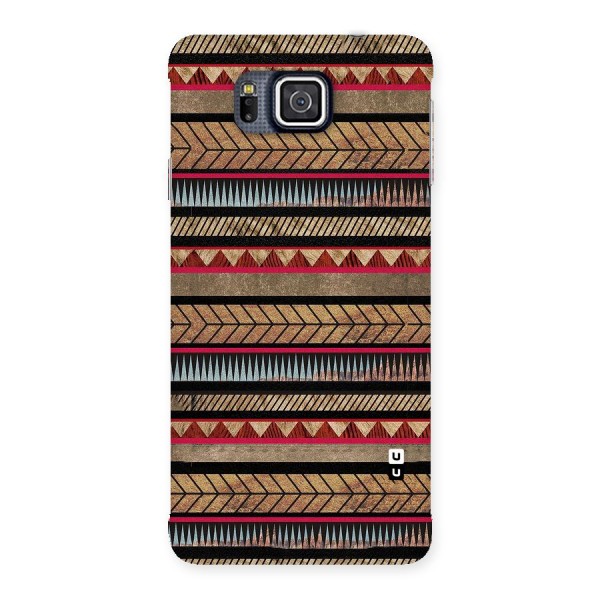 Red Indie Pattern Back Case for Galaxy Alpha