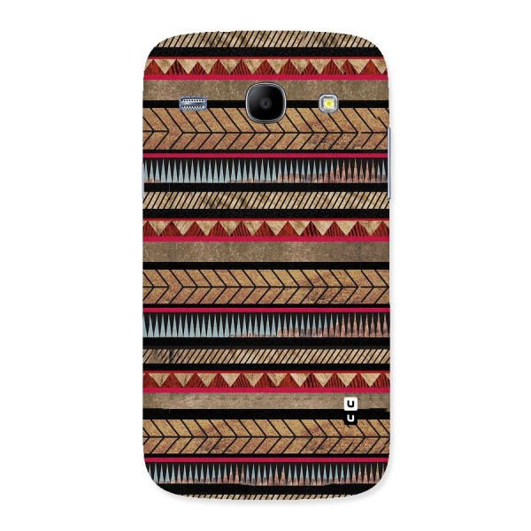 Red Indie Pattern Back Case for Galaxy Core