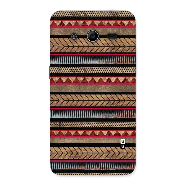 Red Indie Pattern Back Case for Galaxy Core 2