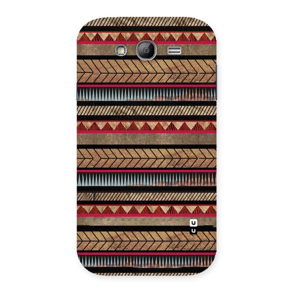 Red Indie Pattern Back Case for Galaxy Grand