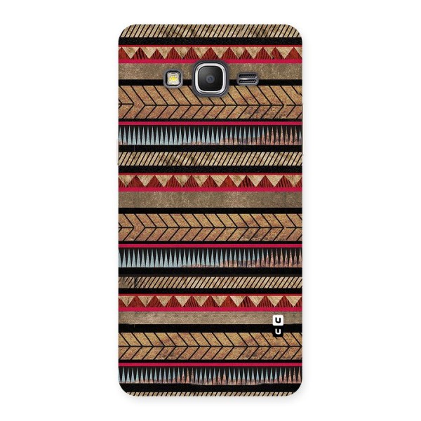 Red Indie Pattern Back Case for Galaxy Grand Prime