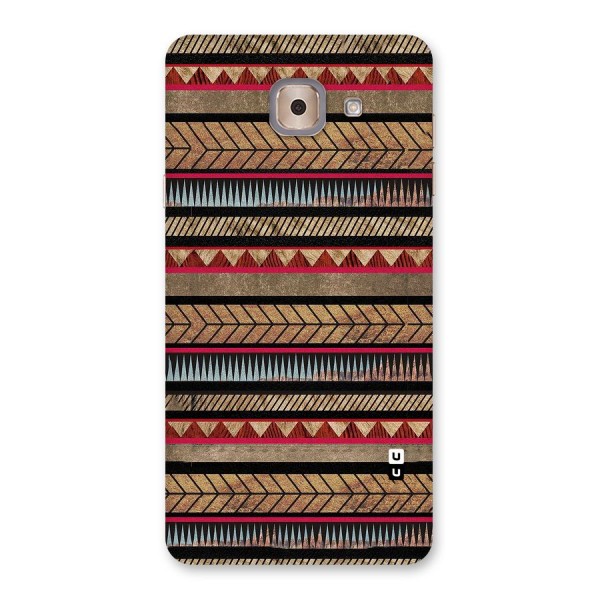 Red Indie Pattern Back Case for Galaxy J7 Max