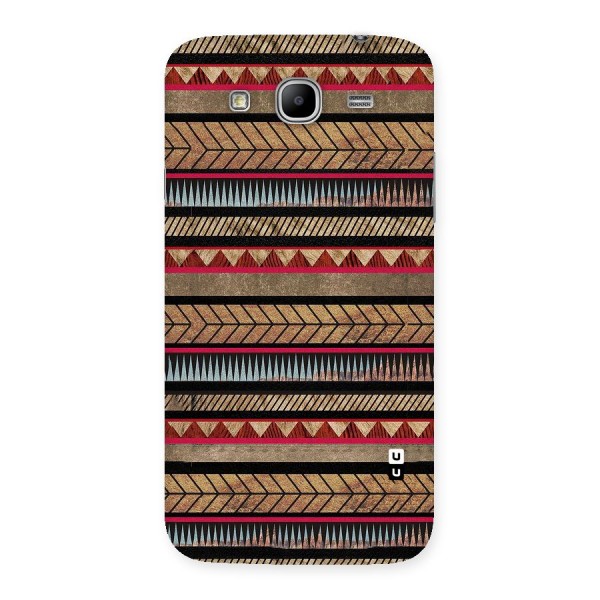 Red Indie Pattern Back Case for Galaxy Mega 5.8