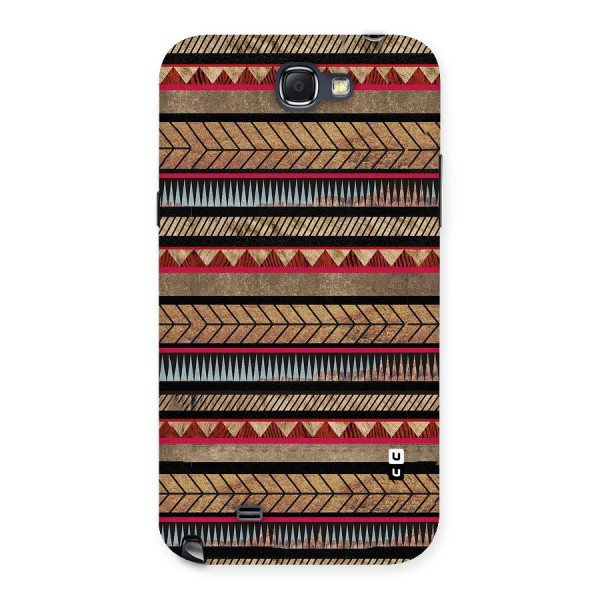 Red Indie Pattern Back Case for Galaxy Note 2