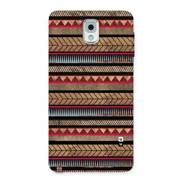 Red Indie Pattern Back Case for Galaxy Note 3