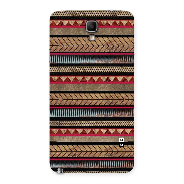 Red Indie Pattern Back Case for Galaxy Note 3 Neo
