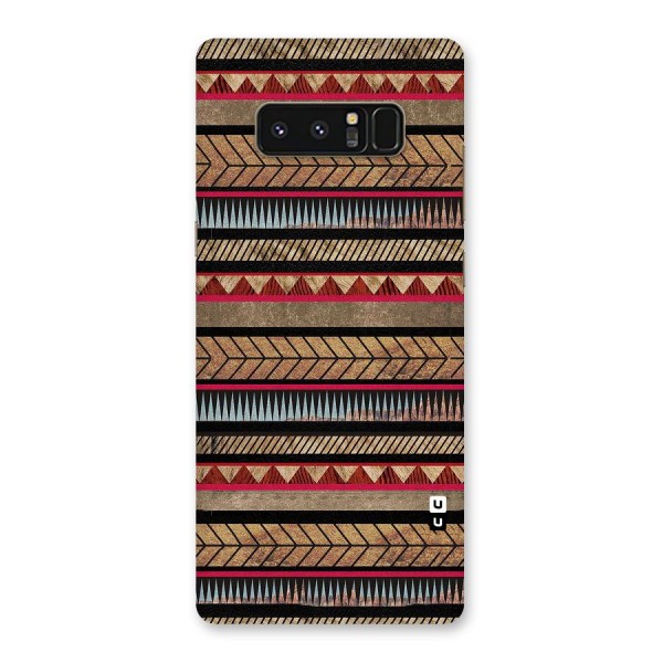 Red Indie Pattern Back Case for Galaxy Note 8