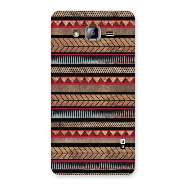 Red Indie Pattern Back Case for Galaxy On5