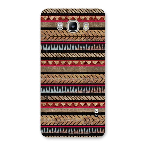 Red Indie Pattern Back Case for Galaxy On8
