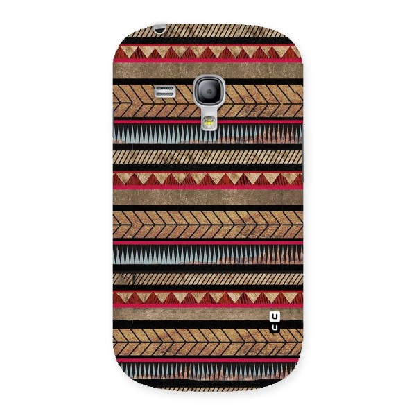 Red Indie Pattern Back Case for Galaxy S3 Mini