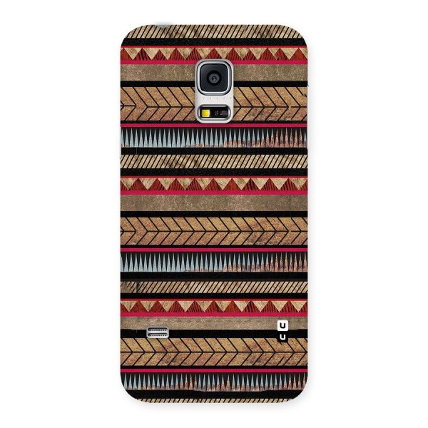 Red Indie Pattern Back Case for Galaxy S5 Mini
