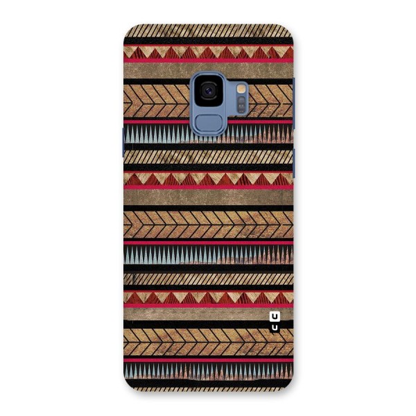 Red Indie Pattern Back Case for Galaxy S9