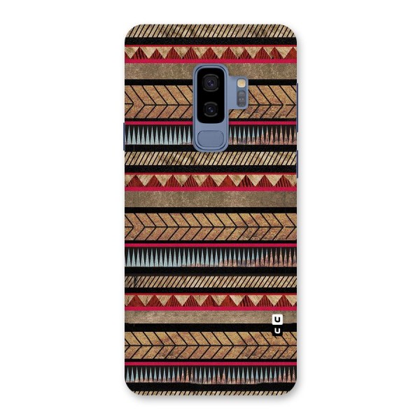 Red Indie Pattern Back Case for Galaxy S9 Plus