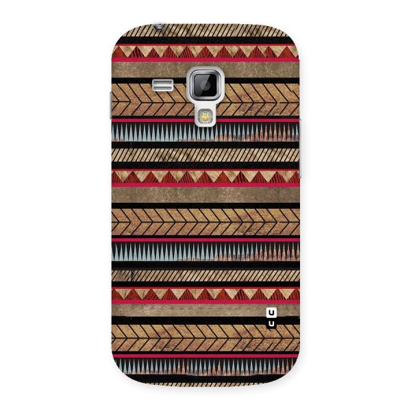Red Indie Pattern Back Case for Galaxy S Duos