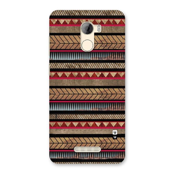 Red Indie Pattern Back Case for Gionee A1 LIte