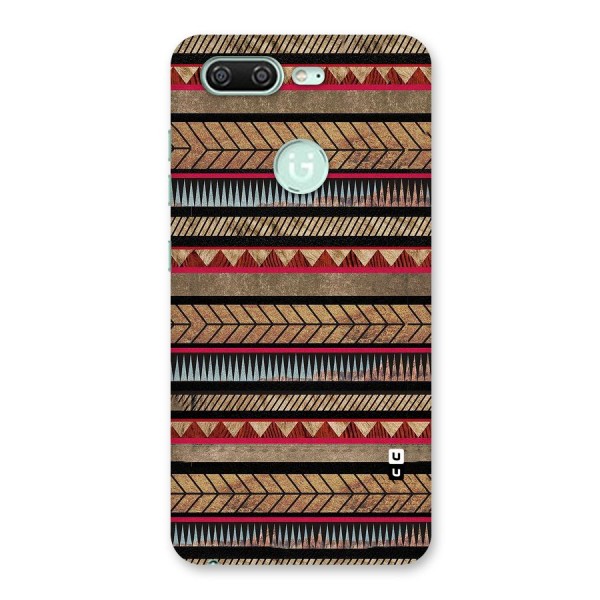 Red Indie Pattern Back Case for Gionee S10