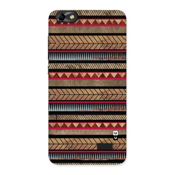 Red Indie Pattern Back Case for Honor 4C