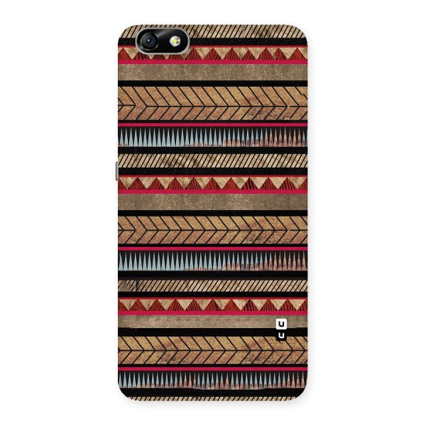 Red Indie Pattern Back Case for Honor 4X