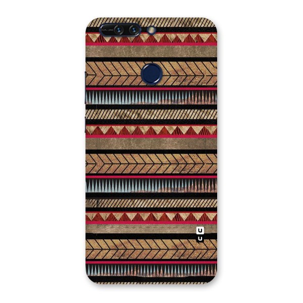 Red Indie Pattern Back Case for Honor 8 Pro
