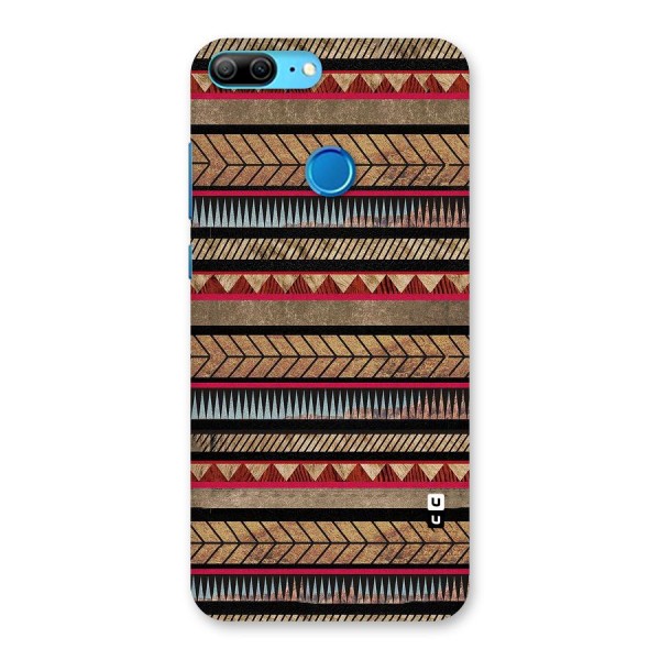 Red Indie Pattern Back Case for Honor 9 Lite