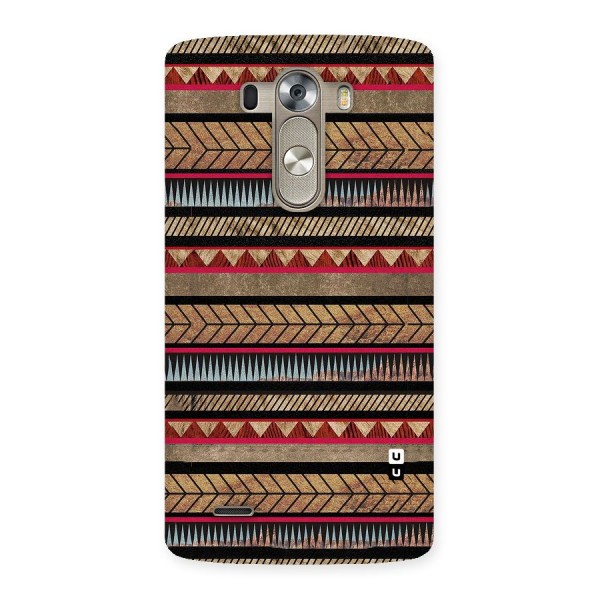 Red Indie Pattern Back Case for LG G3