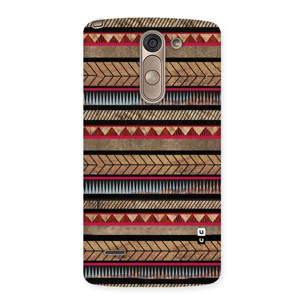 Red Indie Pattern Back Case for LG G3 Stylus
