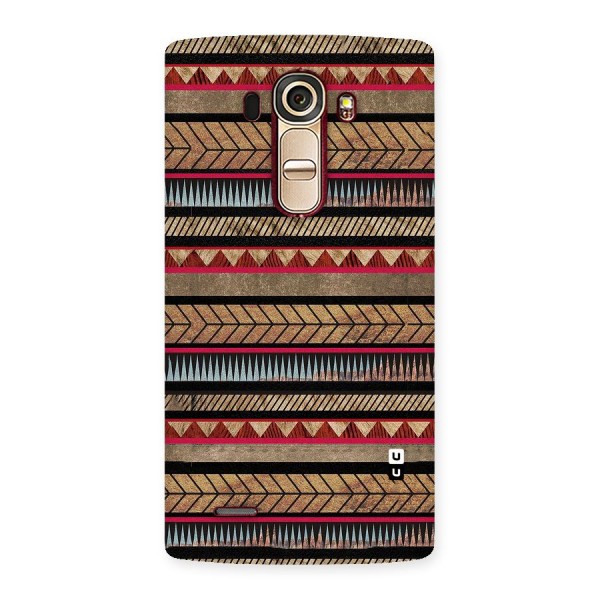 Red Indie Pattern Back Case for LG G4